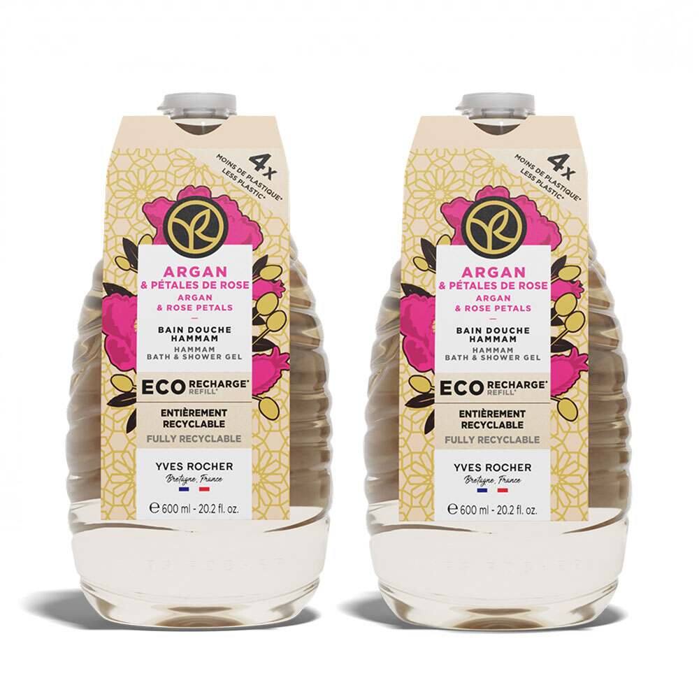 Nachfüllpack Duo Duschgel Argan & Rosenblüten