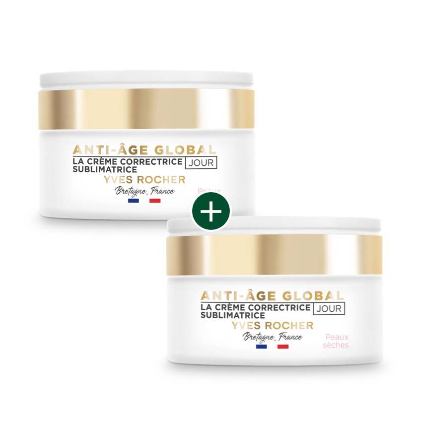 1 + 1 Tagescreme Anti Âge Global - Trockene Haut 50ml